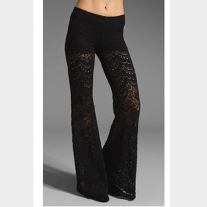 Nightcap Dixie Lace Pant in Black